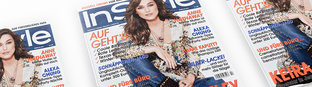 <h2>InStyle</h2>Zeitschriftenproduktion.